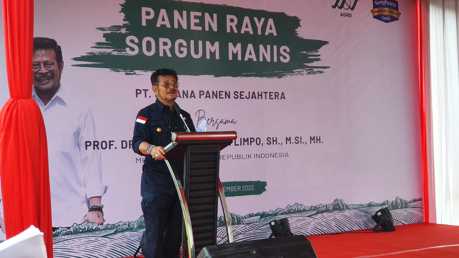 Panen Sorgum di Jombang, Mentan SYL Ajak Mengkselerasi Ketahanan Pangan Nasional